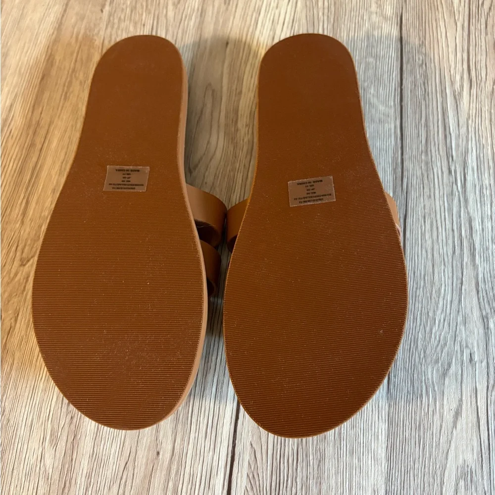 Brown Slide Sandals - Picture 3 of 3